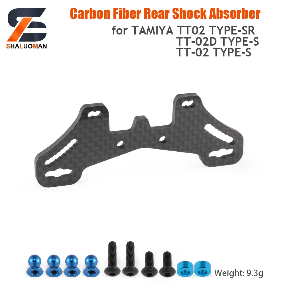 Carbon Fibre Shock Plate Battery Plate Sponge plate For 1/10 RC Car Tamiya TT02 TYPE-SR TT-02D TYPE-S TT-02 TYPE-S Upgrade Parts