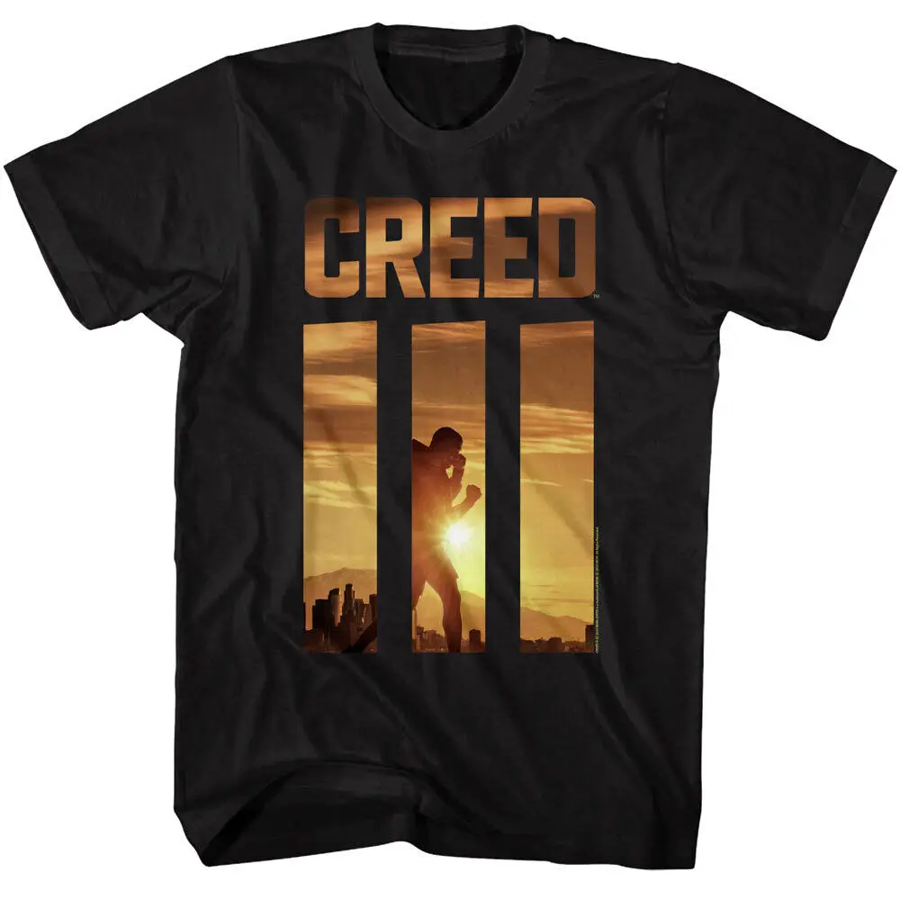 Adonis Creed LA Sunset Men's T Shirt Shadow Boxing  Balboa Boxing Franise