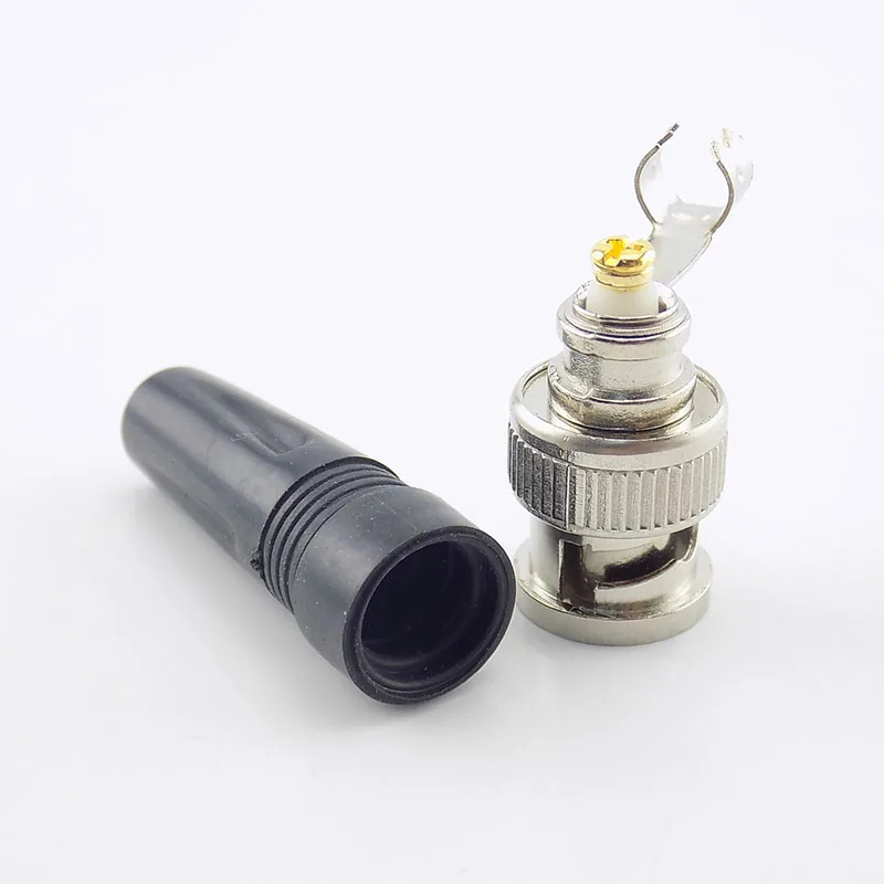 100x conector Bnc macho al por mayor para Cable Coaxial Twist-On Rg59 Bnc macho sistema de seguridad de vigilancia accesorios Cctv
