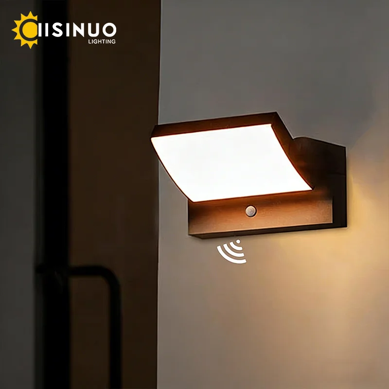 محس حركة في الهواء الطلق الجدار مصباح أضواء الشرفة مقاوم للماء LED 24 واط AC85-265V لحديقة في الشرفة فناء المرآب تركيبات الإضاءة #1
