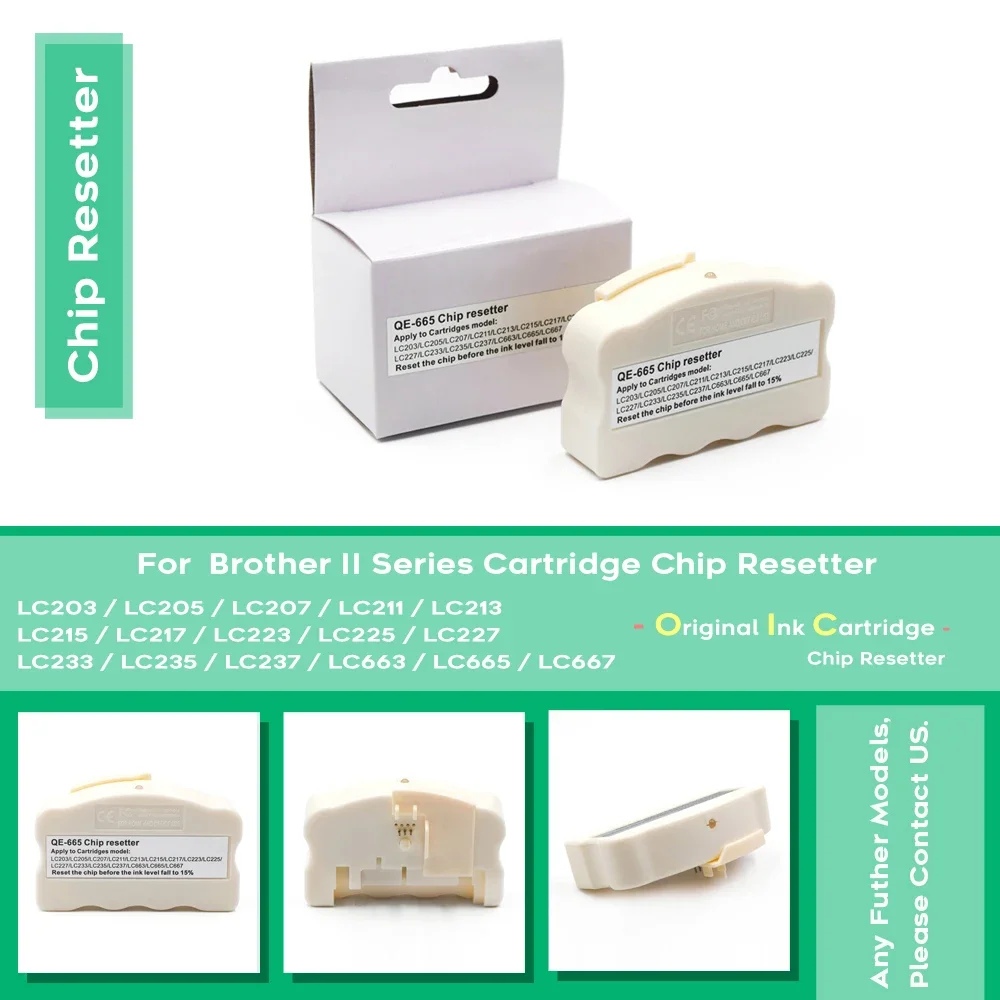 Chip Resetter For Brother LC221 LC223 LC225 LC227 LC201 LC202 LC205 LC207 LC219XL LC217XL LC215XL LC213 LC211 231 ink Cartridge