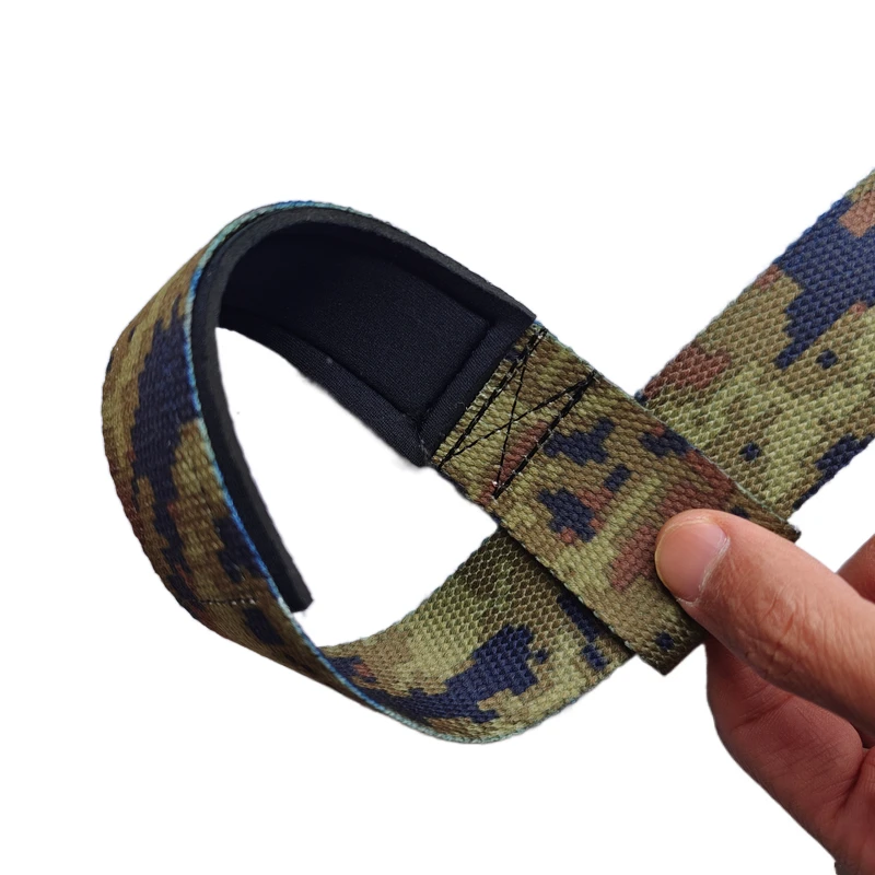 New Hand Wrist Straps Padded Camo Gym Weight Support Brace Belt Deadlift Fitness Gloves Crossfit Barbells Powerlifting Strap