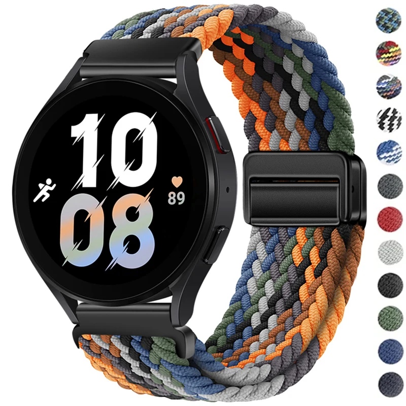 Image of 22 20mm Nylon-Schnallenarmband für Huawei Watch GT6 5 4 3 2 46mm/4Pro 3Pro Armband für Samsung Watch7/6/5/4/Classic Verstellbarer Gürtel