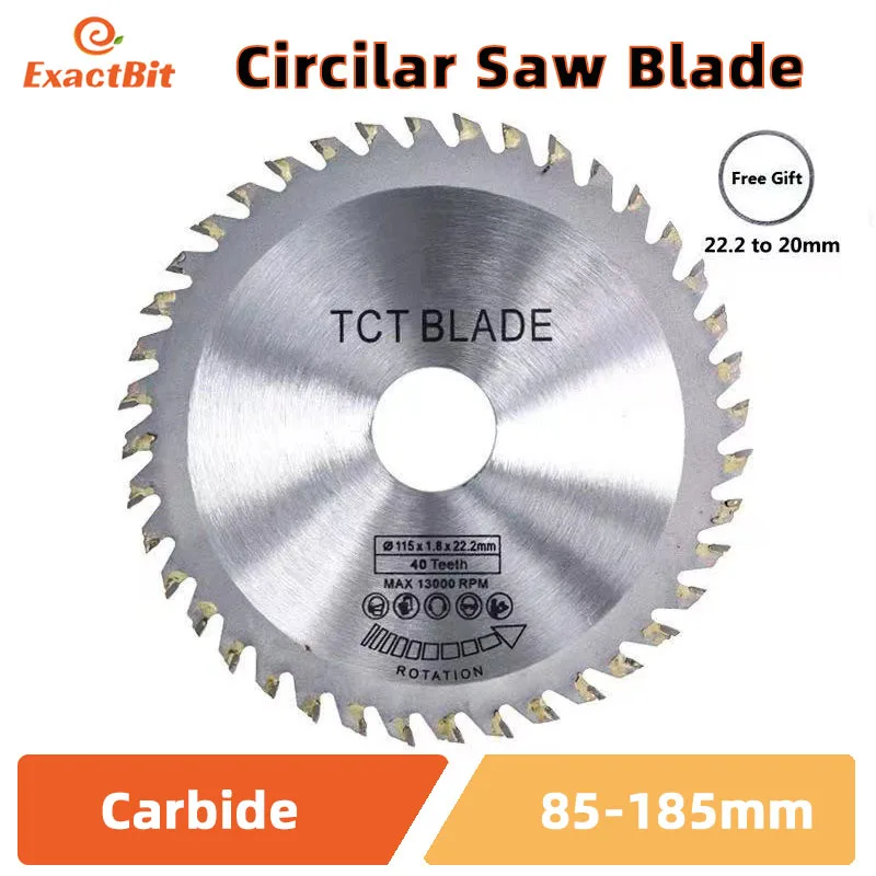 

Diameter 115mm 40 Teeth TCT Circular Saw Blade Angle Grinder Saw Disc Carbide Tipped Wood Cutter Wood Cutting Disc