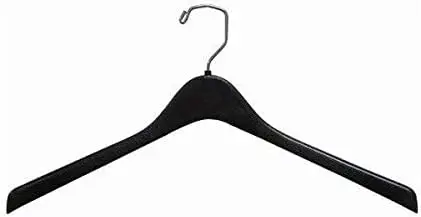 Coat Hangers Plastic 100 Black Contoured Outerware 17