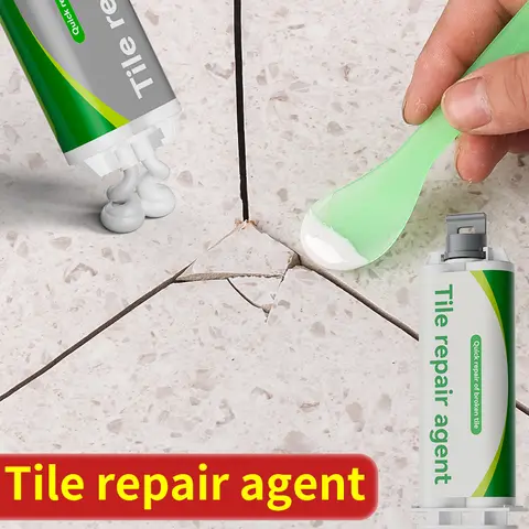 Venta Agente de reparación de mármol para azulejos, pasta cerámica para suelo, pegamento epoxi AB para llenar agujeros y grietas
