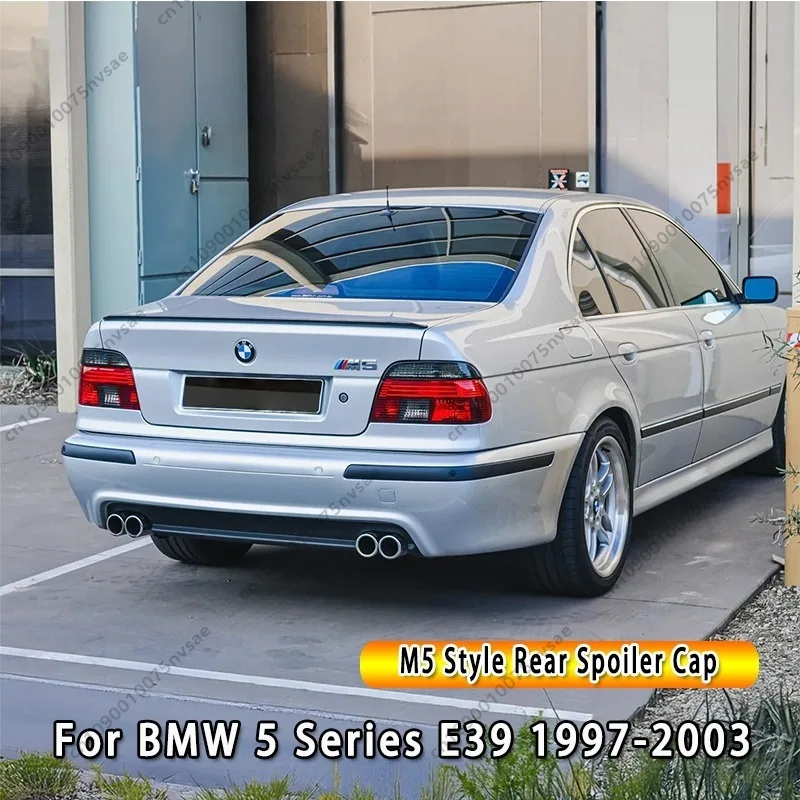 Image of Für BMW 5er E39 520d 525d 530i 530d 535i 1995-2003 M5 Style Heckspoiler Kofferraumlippe Dachspoiler Splitter Bodykit Spoilerflügel