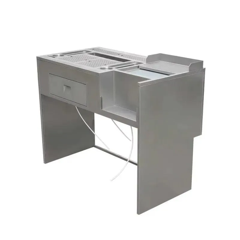 for Lanxin stainless steel cocktail bar workstation can be customized, suitable for beverage preparation tables in bars,