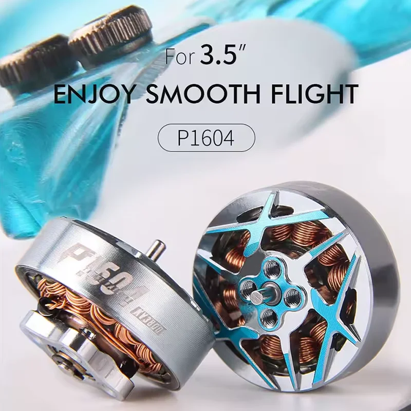 4 قطع محرك تي-موتور P1604 بدون فرش، 6S/KV2850 أو 4S/KV3800، بعمود 1.5 مم وفتحات 9*9 مم، لطائرات الدرون بدون طيار للتحكم عن بعد (RC) وطائرات FPV فريستايل، بحجم 3.5 بوصة ووزن أقل من 250 جرام