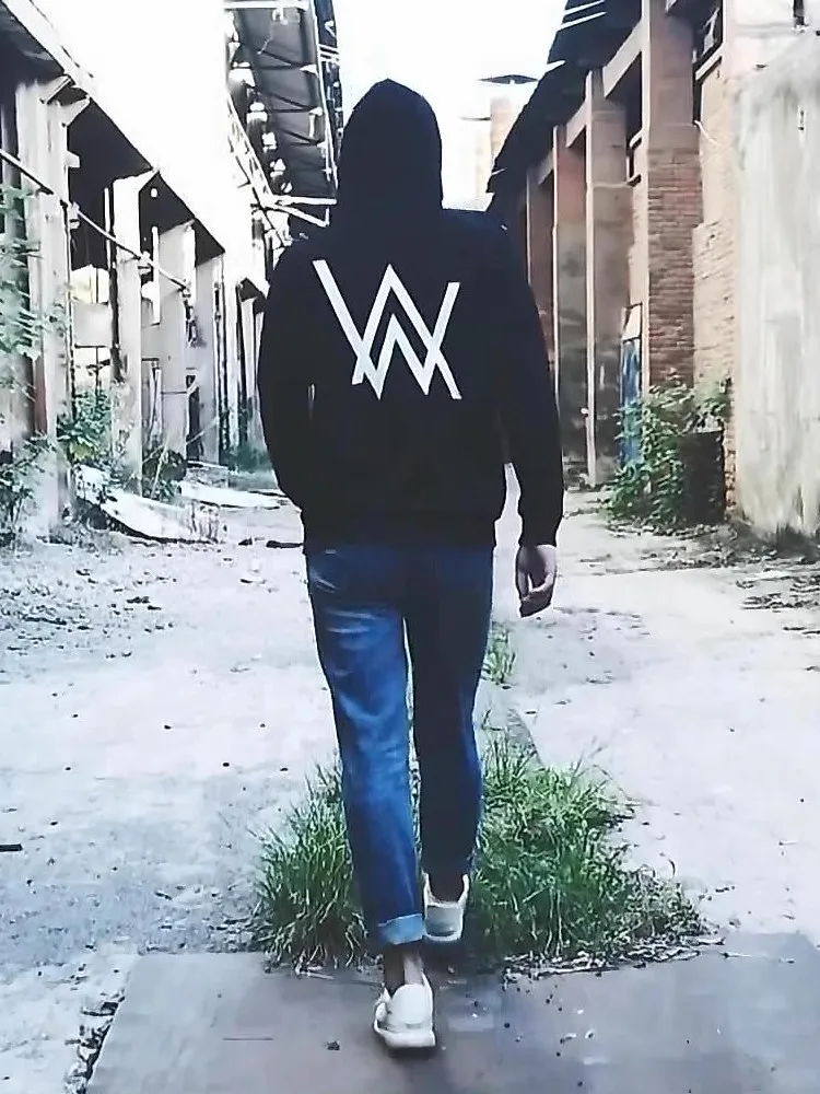 Autumn and Winter Plus Fleece Hoodie Men's Hoodie High Quality Pure Cotton Printed Fashion Brand Hoodie Alan Walker Coat