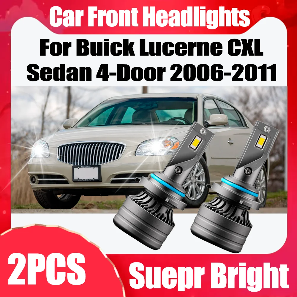 

2 шт. 6000K белые светодиодные фары 9006 HB4, 120 Вт, 12 В, для Buick Lucerne CXL Sedan 4-дверный 2006-2011, установка Plug and Play