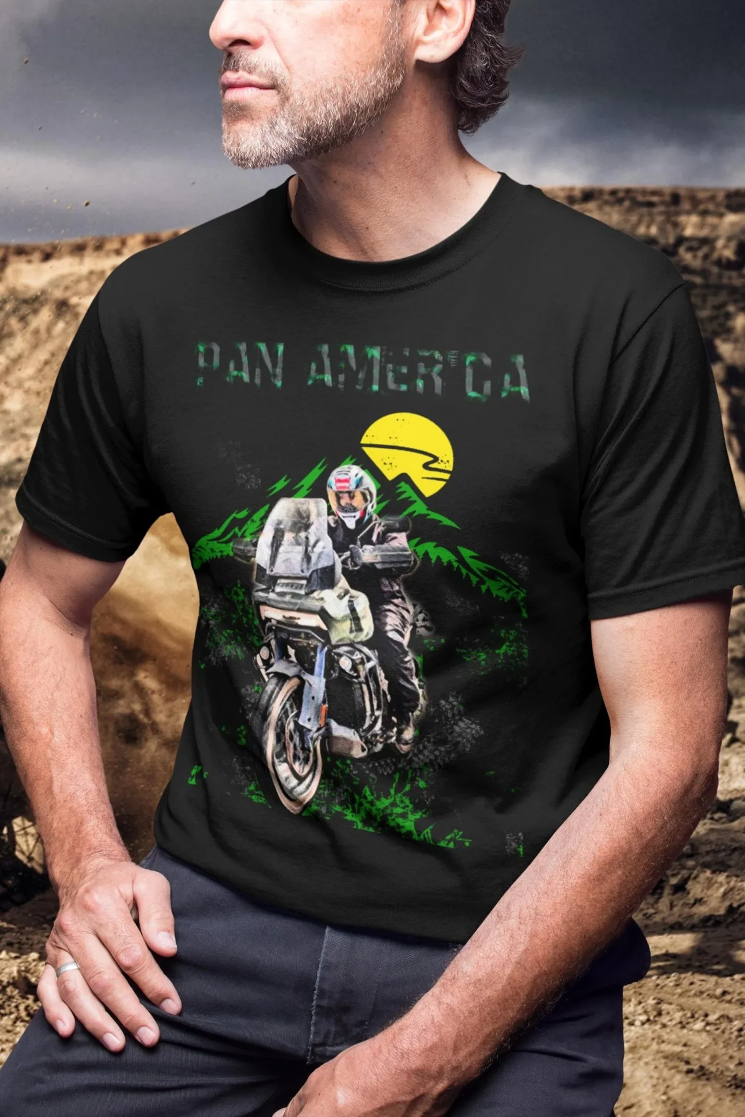

613@EY H-moto.arley P-moto.an America T Shirt Perfect Adventure Gift For Biker Rider Fan Top For H-moto.arley Owners Husband Pre