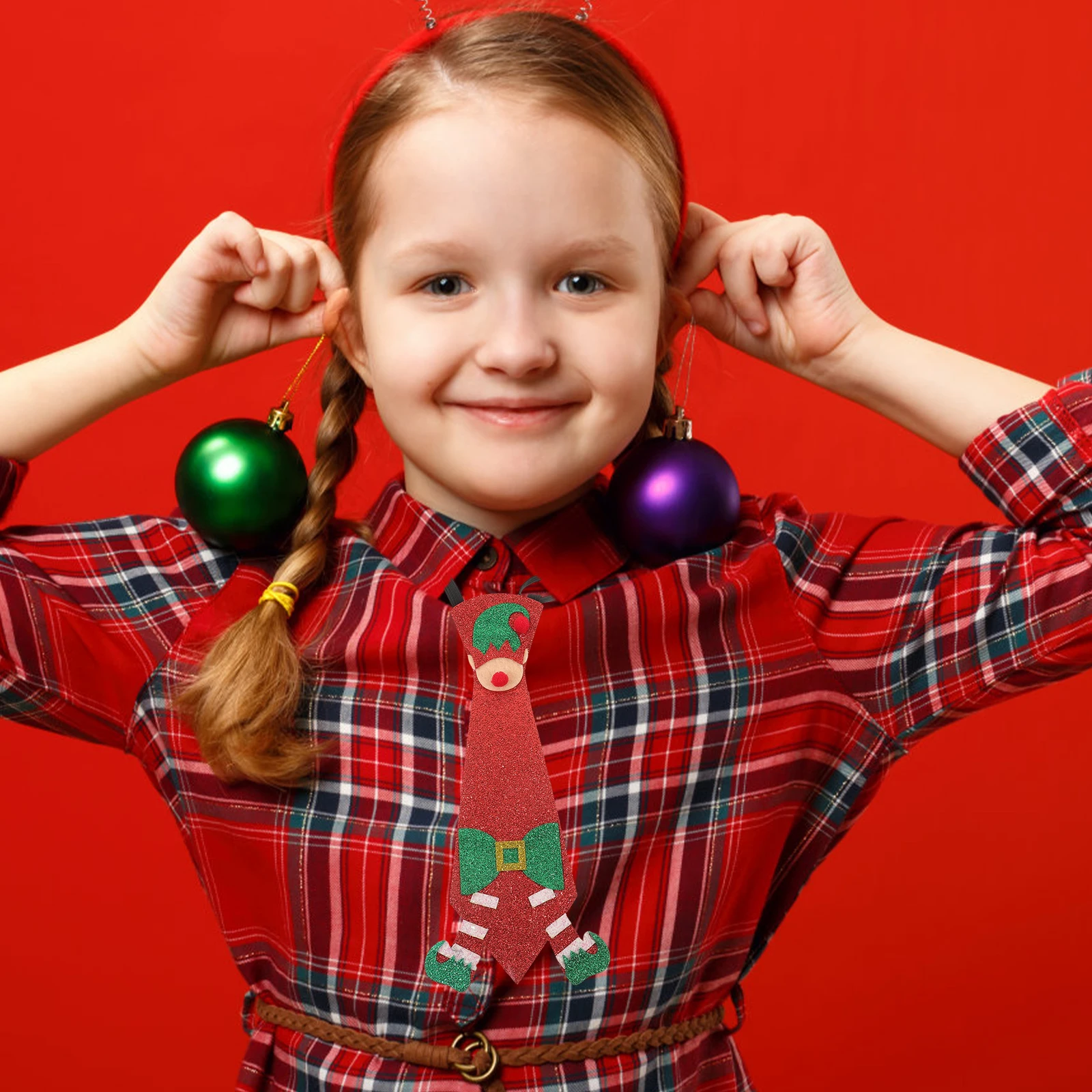 3 قطع من ربطات العنق اللامعة المزخرفة لعيد الميلاد، لوازم حفلات الأعياد، ربطة عنق احتفالية لديكور حفلات عيد الميلاد