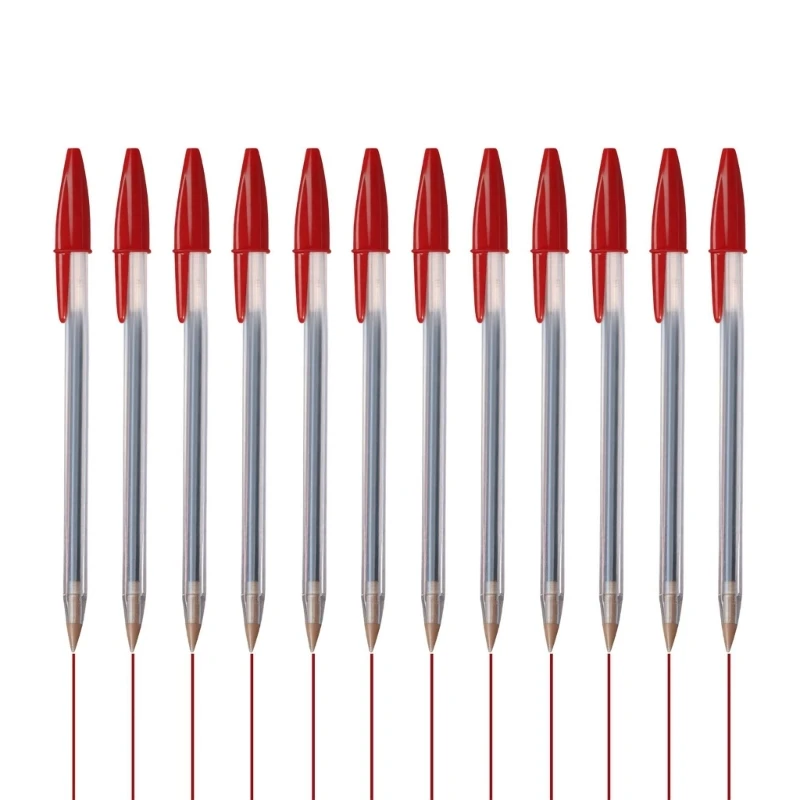  Multicolor Ballpoint Pen Plastic Ball Pen Bold Point 1.0mm Smooth Writing Oil Pen for Office School Students Writing Pen