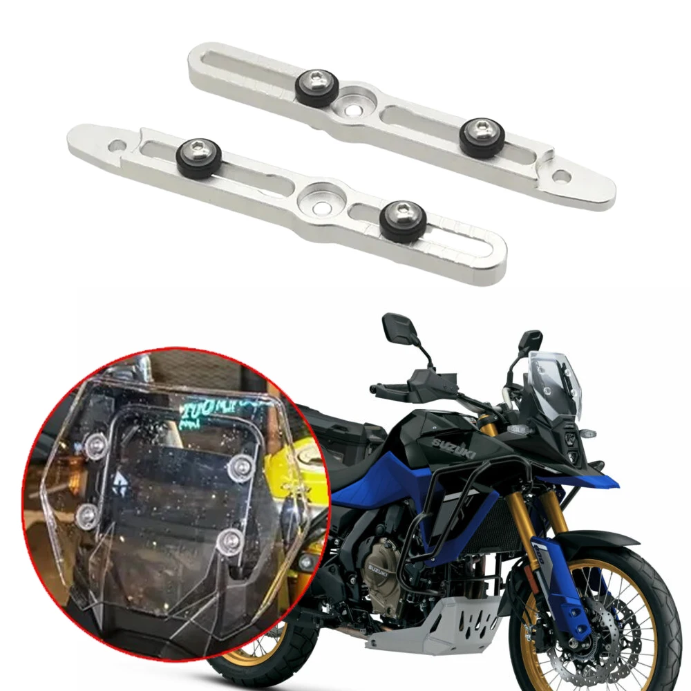

Motorcycle Windscreen Adjusters Airflow Adjustable Windscreen Wind Bracket Fit For Suzuki V-Strom 800DE DL800 800 DE 2022-2024