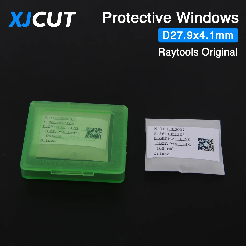 Imagem -03 - Xjcut-lente Original do Laser Windows Protetor Peças Principais Raytools 27.9x4.1 24.9x1.5 211lcg0037 211lcg0020 4kw 1064nm
