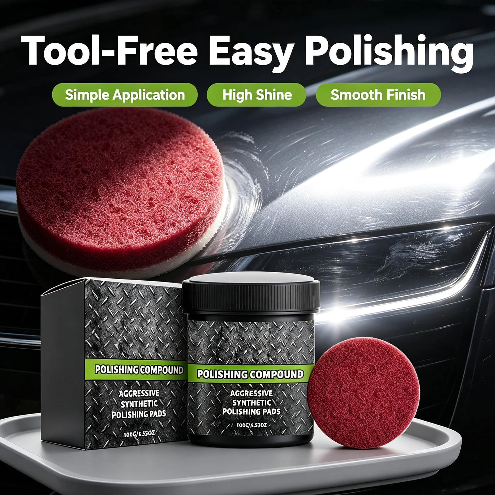 Metal Polish Care Paste Removing Scratches Swirl Marks & Oxidation Fast Polishing Scratch Removal Paste Car Scratch Repair Wax