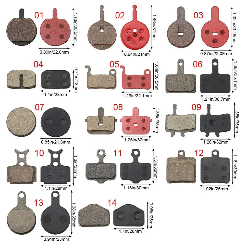 Hot Outdoor Mountain Road High Quality Bicycle Brake Pads MTB Bike Disc Universal Block Cycling Accessories view 5