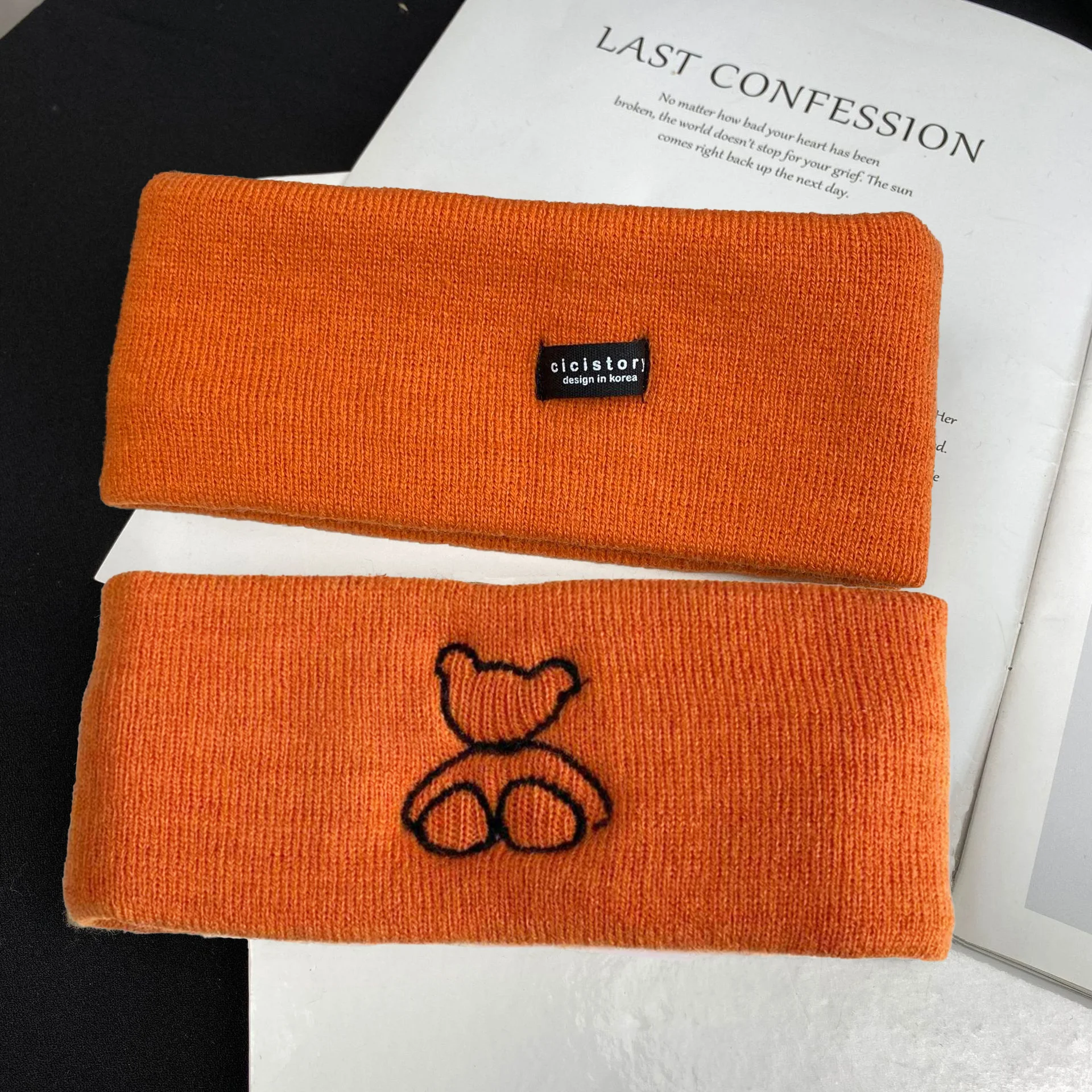 Hochelastisches gestricktes Yoga-Stirnband für Herbst und Winter, Gesichtswasch-Stirnband, Haargummi, warmes Outdoor-Stirnband – Detail 8
