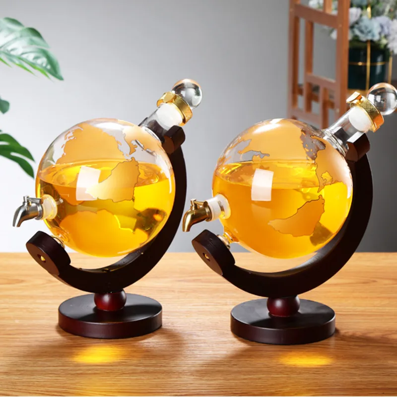 Creative Globe Ginseng Bubble Bottle Home Sealed Multi-functional Storage Tank Beer And Beverage Juice Glass Bottle