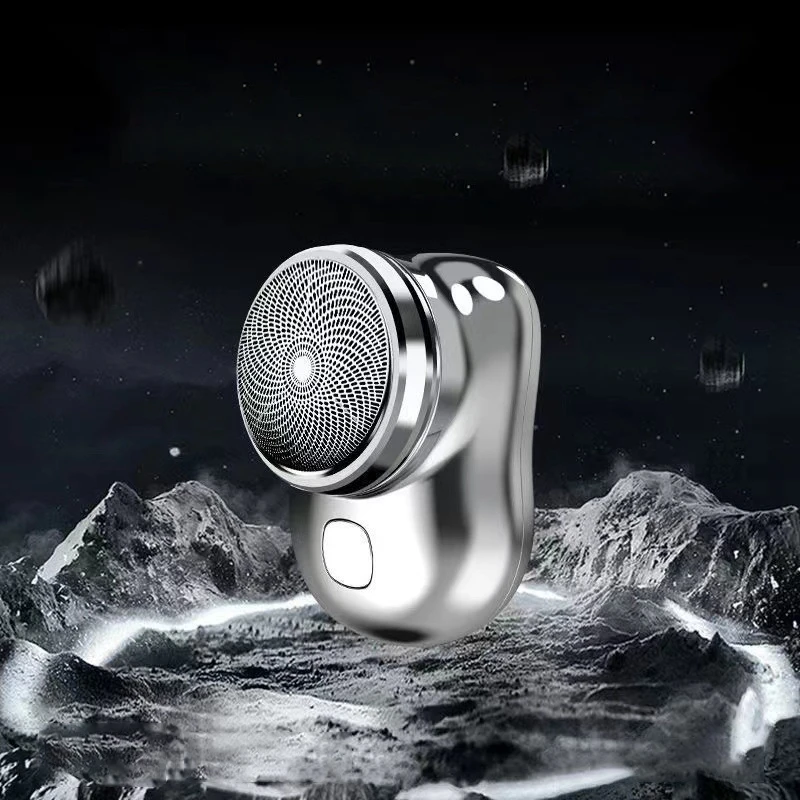 Mini rasoir électrique aste par USB, machine à raser à sec, support de poche