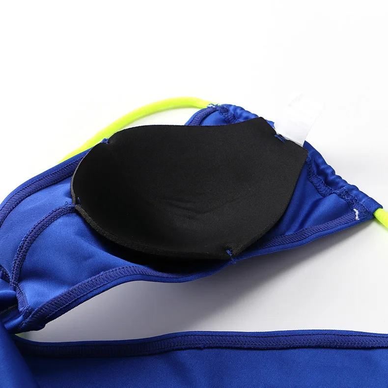 New trunks men's trunks lace-up men's swimming trunks built-in cup concave-convex cloth A028-BJ