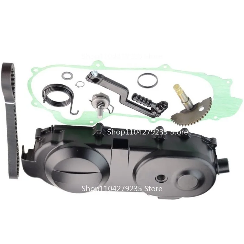 

Suitable for GY6-50-100cc Motorcycle Right Cover Component with Starter Shaft, Starter Rod Box Pad, Gates Belt 669