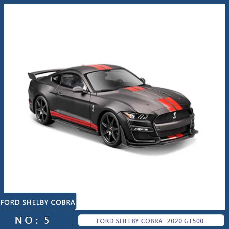 Maisto 2020 Ford Mustang Shelby Gt500 Sports Car Die Casting Alloy Car Model Collection Decoration Gift Children's Gift