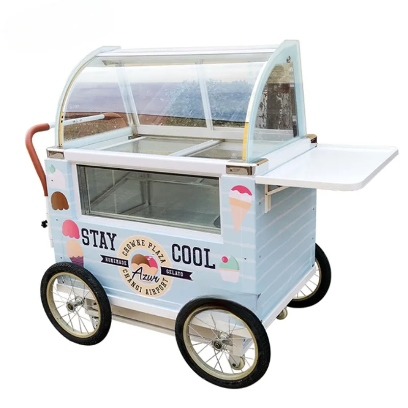 

Mobile ice cream parlor Outdoor mini Popsicle cart