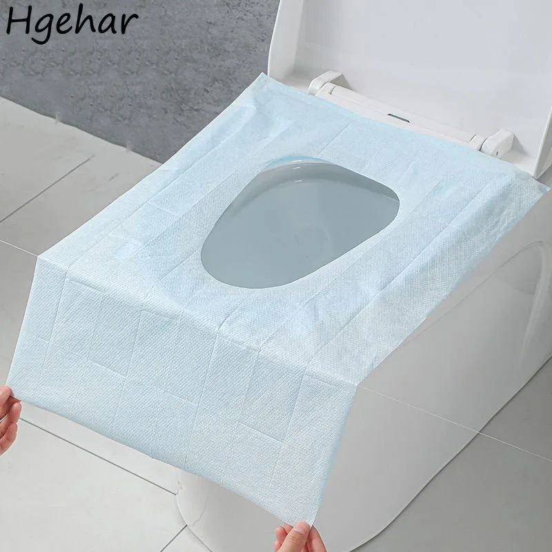 Sticky Disposable Toilet Seat Cover Anti-dirt Waterproof Hotel Travel Bathroom Accessories Closestool Covers Antibacterial 변기커버