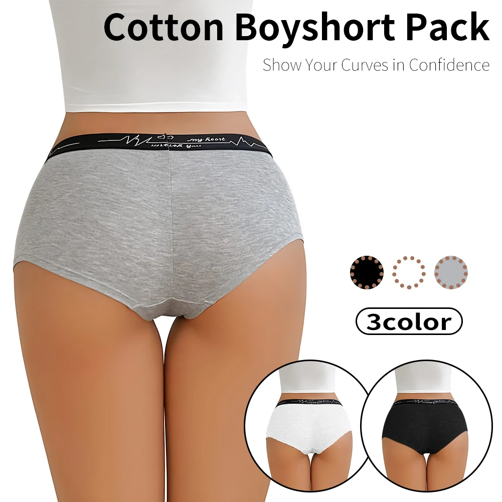 Dámské jednobarevné boxerky, pohodlné dámské spodní prádlo, sportovní styl, ležérní sexy kalhotky pro ženy, velikost S-XL - náhled 2