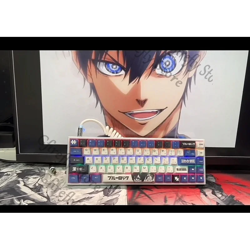 Anime Series BLUE LOCK Craft Keyboard Cap Computer Kforce Colleagues Isagi Yoichi Keycap Decorate Ambitus Gift