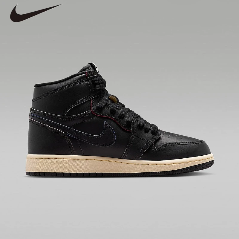 

Nike Air Jordan 1 Retro High OG GS High Scratch Off Leather Basketball Sneakers, Air Cushion Retro Shoes For Youth FD1437-002