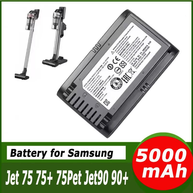 Pour aspirateur Samsung 21.6V 5000mAh Li-ion batterie Jet 90/Jet 75 Pet/Jet 75 aspirateur balai sans fil VCA-SBT90/XAA