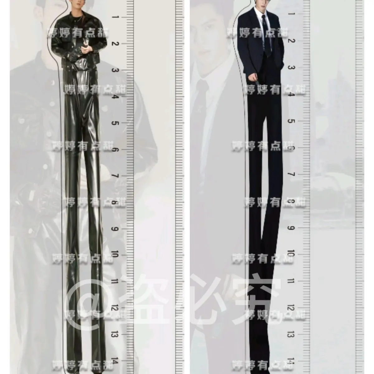 New High Beauty Acrylic Wang Hedi Long Legs Learning Measuring Ruler Creative Abstract Material School Season