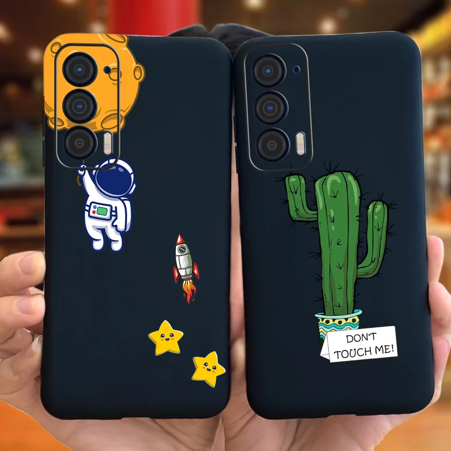 Silicon Case For Motorola Edge (2021) / Edge 5G UW (2021) Fashion Sunflower Daisy Pattern Soft Phone Cases For Edge 2021 XT2141