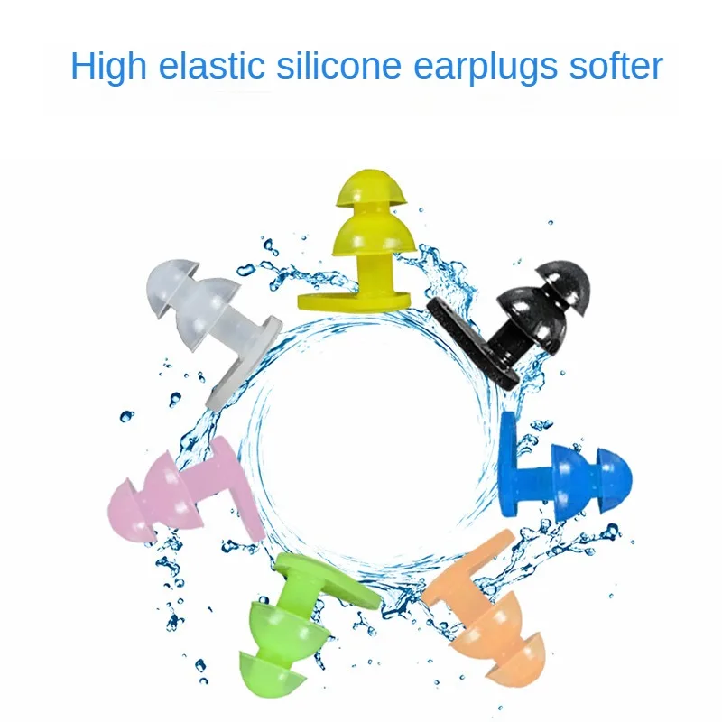 Kids Anti-Noise Soft Silicone Ear Plugs Waterproof Swimming Earplugs Sleeping Professional Soundproof  Children Diving Earplugs