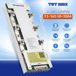 TDT BMS Lifepo4 12S 36V 13S 14S 15S 48V 16S 60V Li-Ion 18650 Battery Packs management system  50A 100A 150A 200A with balancer