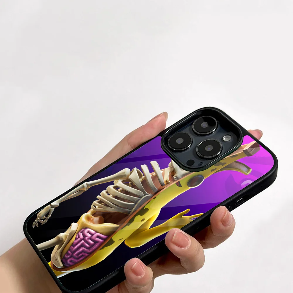 F-Fortnite Game Phone Case For IPhone 11 12 13 14 15 16 Plus Pro Max Mirror Acrylic PC TPU Cover