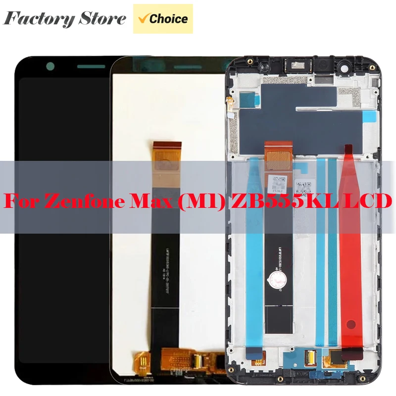 Screen Replacement for Asus Zenfone Max (M1) ZB555KL X00PD Phone LCD Display Touch Digitizer Assembly Glass Repair