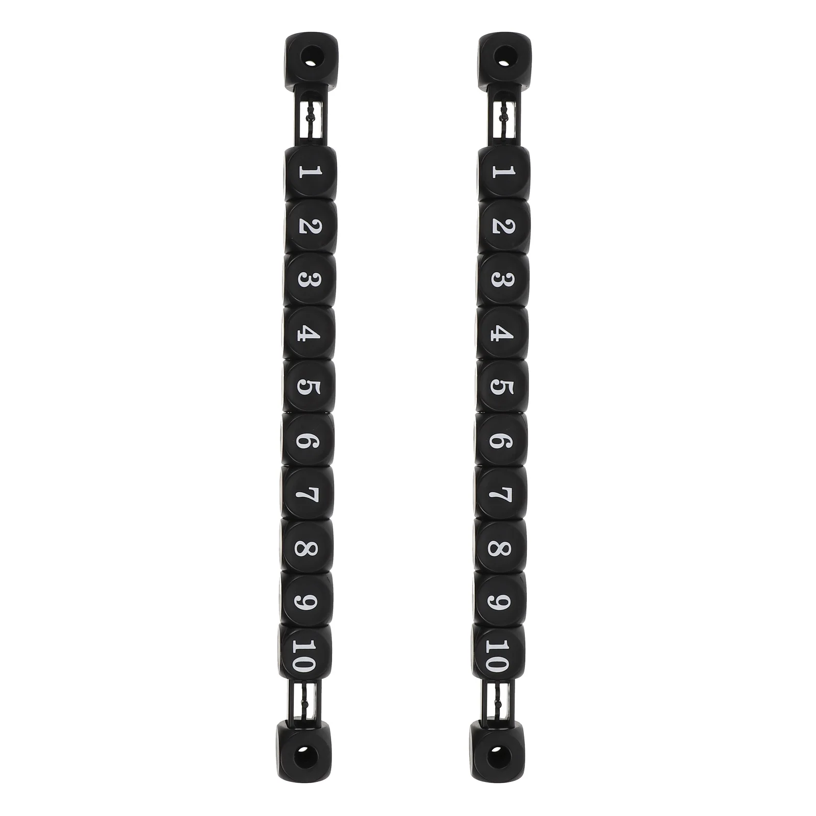 

2pcs Grid Style Score Indicators For Foosball Table Durable Plastic Scoring Counters Multipurpose Scorekeepers Black