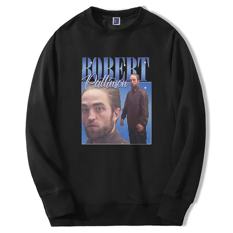 

2024 New Fashion Robert Pattinson Sweatshirt Men/women RobertPattinson Hoodie Crewneck Hip Hop Casual Sportswear Streetwear