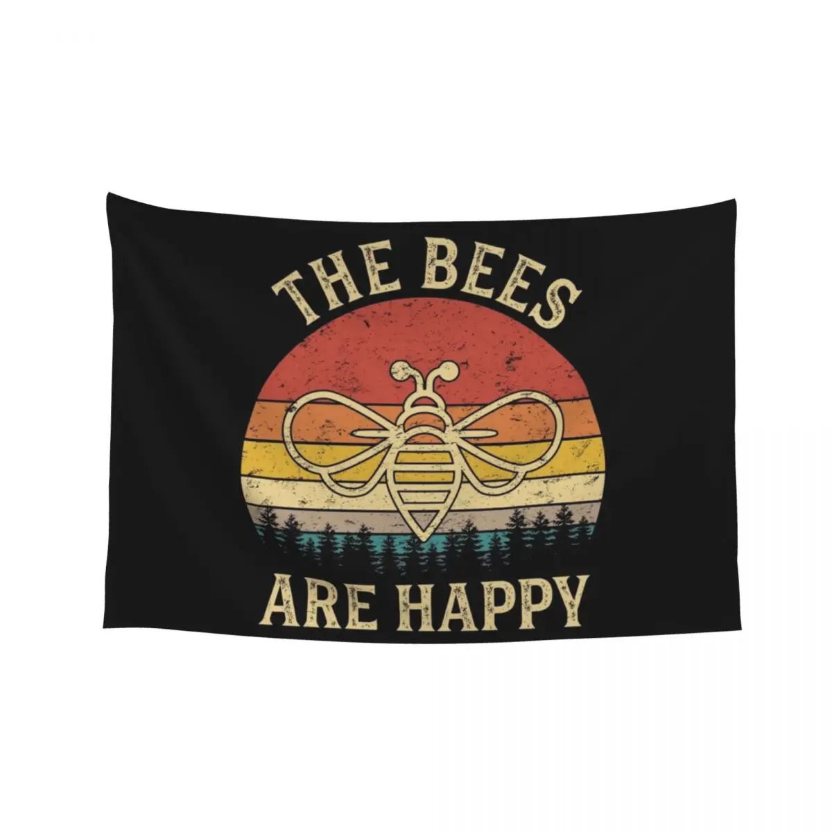 

Vintage Valheim The Bees Are Happy Tapestry Wall Hanging Wall Decorative Paintings Home Decor Accessories Tapestry