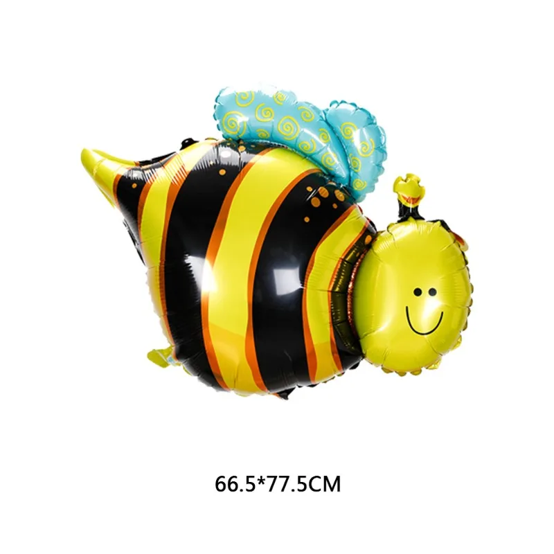 الكرتون الحشرات الحيوان الألومنيوم فيلم بالون النحل فراشة الضفدع الحلزون عيد ميلاد بالونات للزينة عيد الأطفال بالونات الهدايا #2