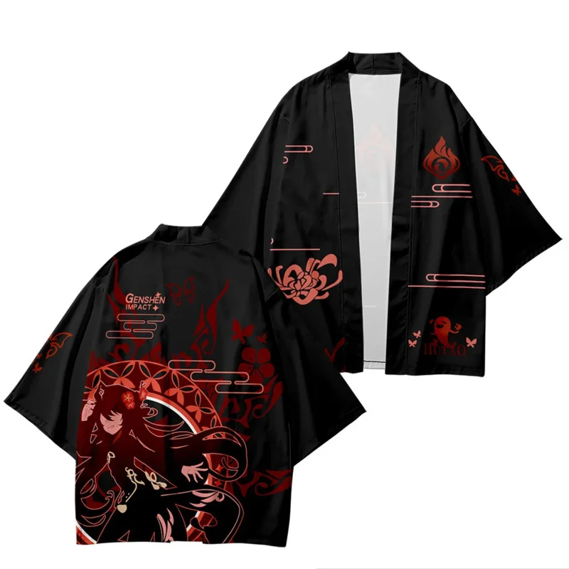 Genshin impact Hu stitch cosplay traditional kimono Harajuku streetwear costume yukata Haori