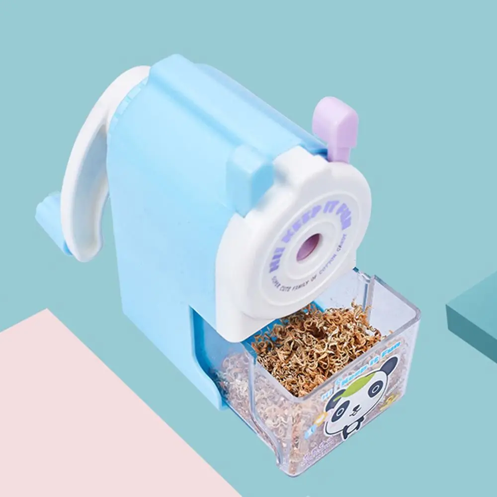 Stationery Gift Cartoon Animal Pencil Sharpener Anti Sticking Lead Hand-cranked Mechanical Tool Automatically Enters Lead