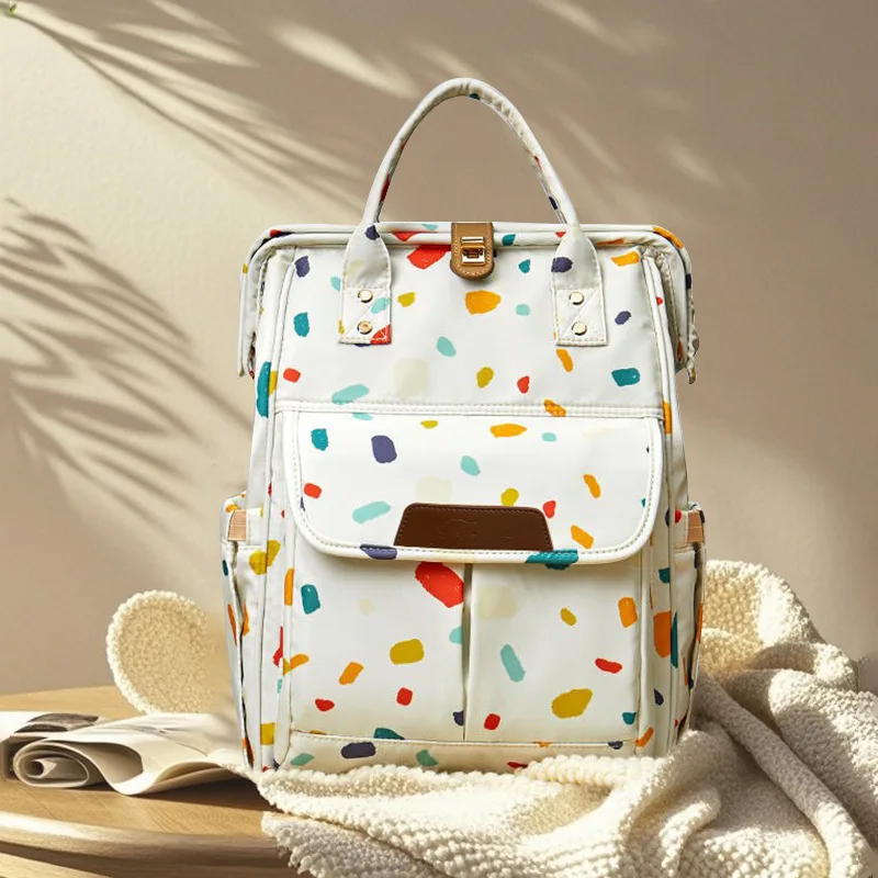 أكياس الحفاضات الجديدة الراقية تخزين الحليب في الهواء الطلق العزل سعة كبيرة فصل جاف رطب متعدد الوظائف حقيبة الأم مقاوم للماء