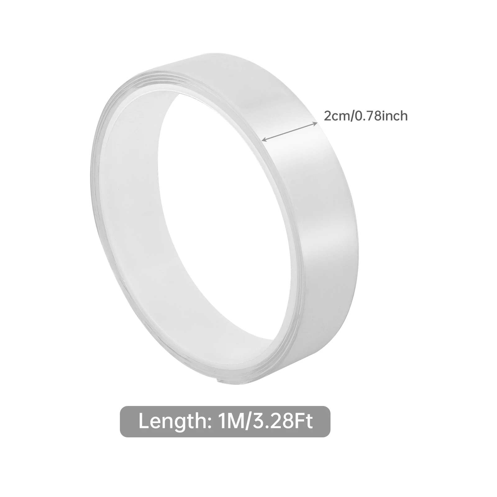 1m / 3m Multipurpose Transparent Double Sided Adhesive Tape, Removable Waterproof Traceless Tape Tools