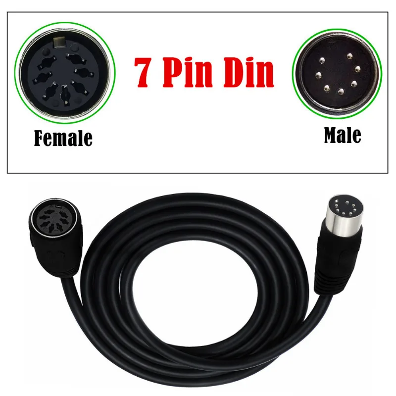 Cavo Midi Din a 7 pin Cavo audio interfaccia controller maschio-femmina per Bang & Olufsen, Naim Quad.Stereo SystemsCable 0,5 m/3 m