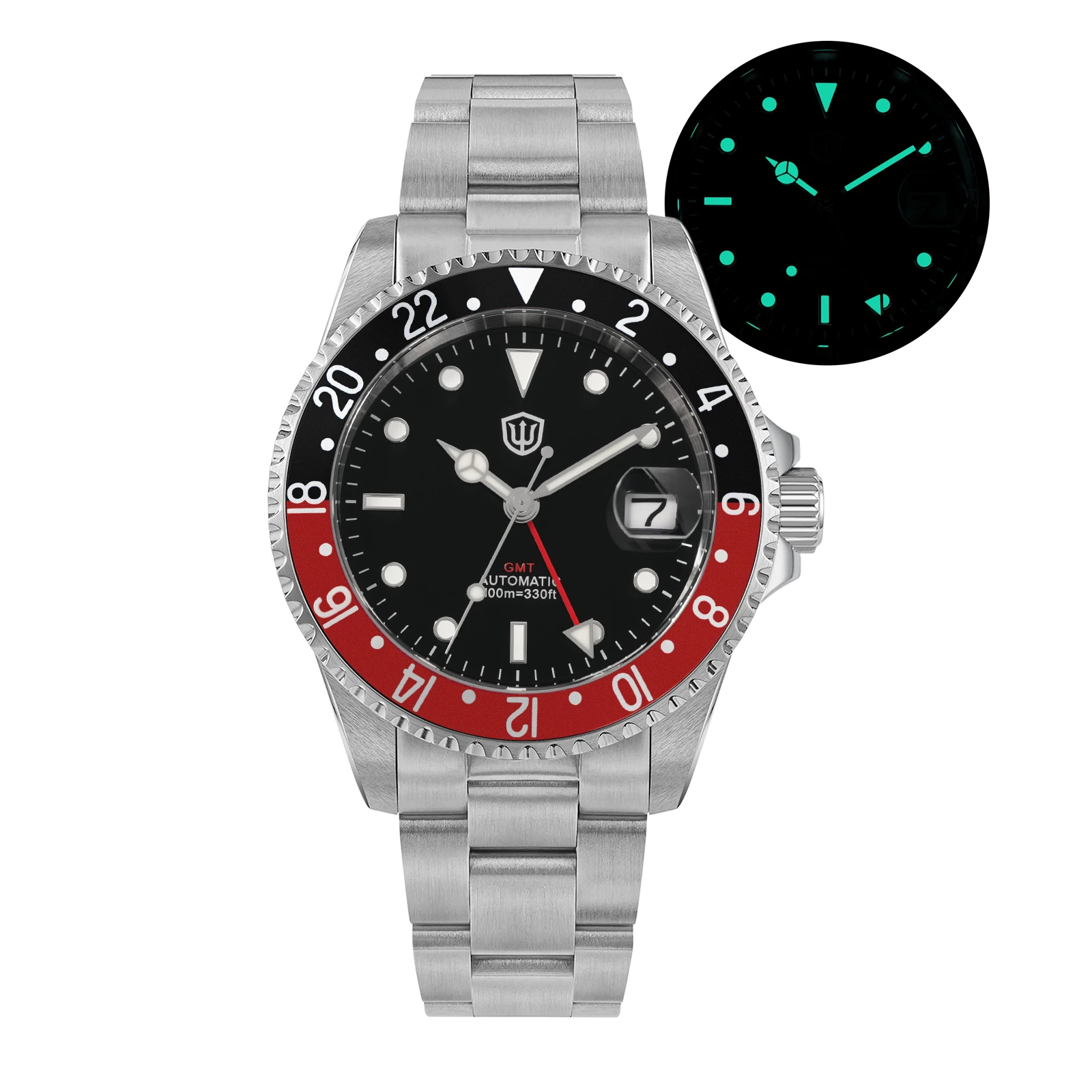

Watchdives WD0014 NH34 Automatic Dive Watch 41.5mm Sapphire Crystal 200M Waterproof C3 Lume Stainless Steel